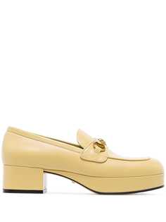 Gucci horsebit detail platform loafers