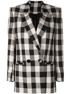 Petar Petrov двубортный блейзер в клетку