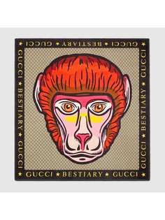 Gucci платок с принтом обезьяны