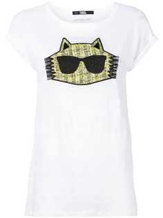 Karl Lagerfeld футболка Cat с логотипом