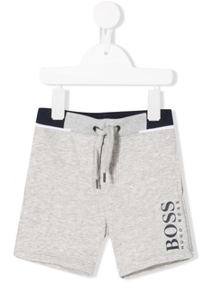 Boss Kids шорты с контрастным логотипом