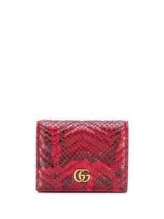 Gucci кошелек со змеиным принтом