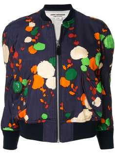 Junya Watanabe куртка-бомбер с цветочным принтом