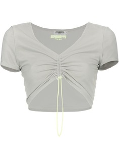 Miaou Gwen drawstring crop top