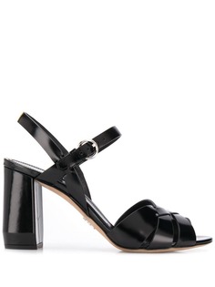 Prada босоножки на массивном каблуке