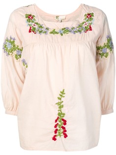 Local embroidered floral blouse