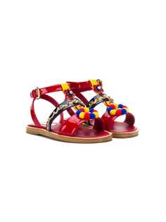 Dolce & Gabbana Kids лакированные сандалии
