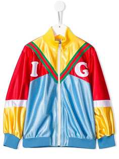 Gucci Kids спортивная куртка в стиле колор-блок