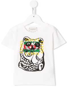 Gucci Kids футболка с анималистичным принтом