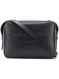 Giorgio Armani сумка на плечо с тисненым логотипом