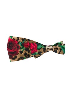 Dolce & Gabbana Kids повязка на головку с леопардовым принтом