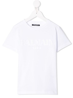 Balmain Kids футболка с логотипом