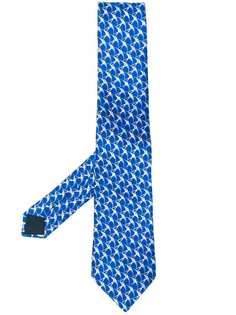 Lanvin галстук с узором ласточек