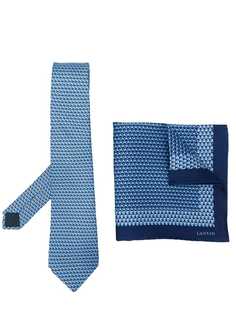 Lanvin Vintage галстук и платок-паше с узором