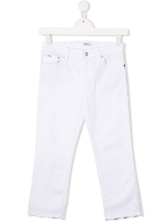Ralph Lauren Kids джинсы кроя слим с вышивкой