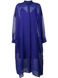 Maison Rabih Kayrouz расклешенное платье с длинными рукавами