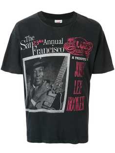 Fake Alpha Vintage футболка John Lee Hooker с принтом