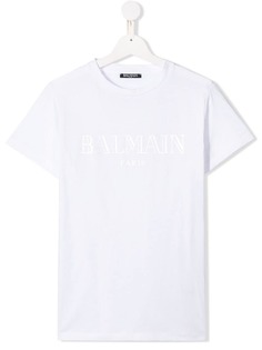 Balmain Kids футболка с логотипом