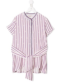 Pinko Kids платье-рубашка в полоску