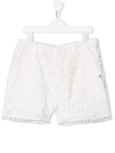 Pinko Kids шорты с вышивкой