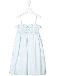 Fendi Kids платье в полоску