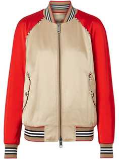 Burberry куртка-бомбер с полосками Icon Stripe