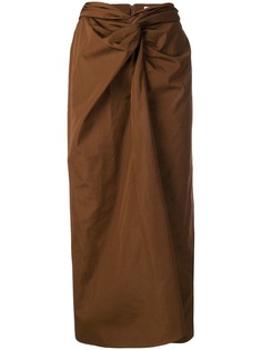 Max Mara юбка с драпировкой спереди