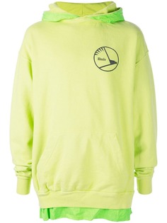 Rhude многослойная толстовка с капюшоном
