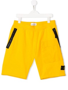 Stone Island Junior шорты с молнией