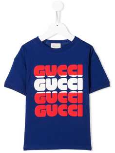 Gucci Kids футболка с логотипом