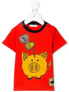 Dolce & Gabbana Kids футболка Piggy Bank