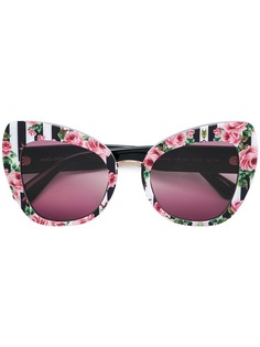 Dolce & Gabbana Eyewear солнцезащитные очки лимитированного выпуска в оправе "бабочка"