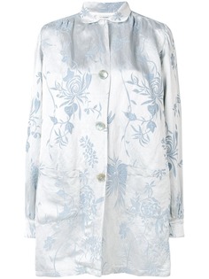 Forte Forte куртка-рубашка с цветочным принтом
