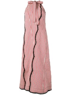 JW Anderson платье миди с контрастной отделкой