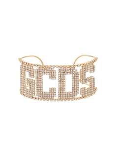 Gcds чокер с логотипом из кристаллов