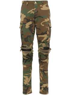 Amiri camouflage print cargo trousers