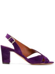 Michel Vivien velvet heeled sandals