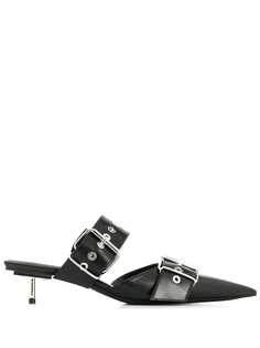 Balenciaga belt mule pumps