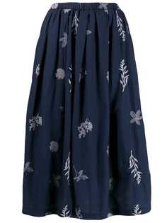 Local floral embroidered skirt