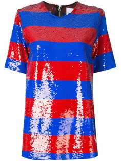 Halpern футболка в полоску с пайетками