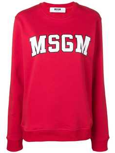 MSGM college logo sweatshirt