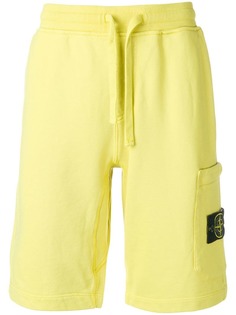 Stone Island спортивные шорты с логотипом