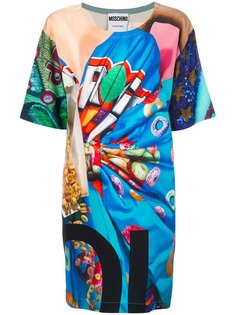 Moschino платье-футболка с принтом Fruit Loop