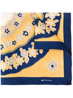 Kiton платок с цветочным принтом