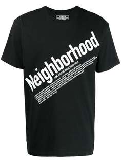 Neighborhood contrast logo T-shirt