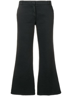 Kiltie flare-bottom trousers