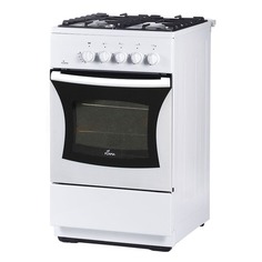 Газовая плита FLAMA FG 24028 W, газовая духовка, белый