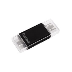 Устройство чтения карт памяти USB2.0 OTG Hama 00054130 черный