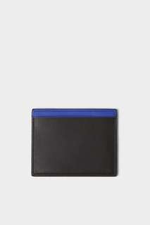 Двухцветный кошелек для карточек с контрастными швами Zara
