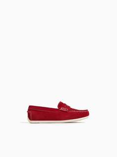 Замшевые лоферы Zara